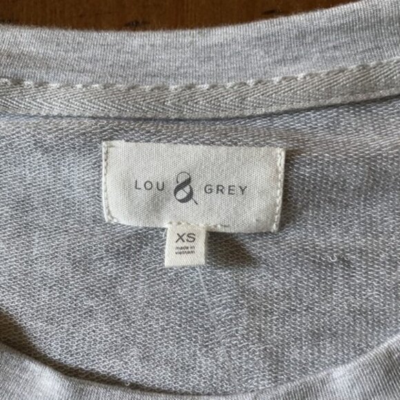 Lou & Grey Soft Short Sleeve Dress Size XS Gray NWT - Picture 5 of 7